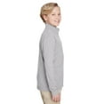 thumbnail image 3 of Youth Zone Sonic Heather Performance Quarter-Zip - ATHLETIC HEATHER - L, 3 of 3