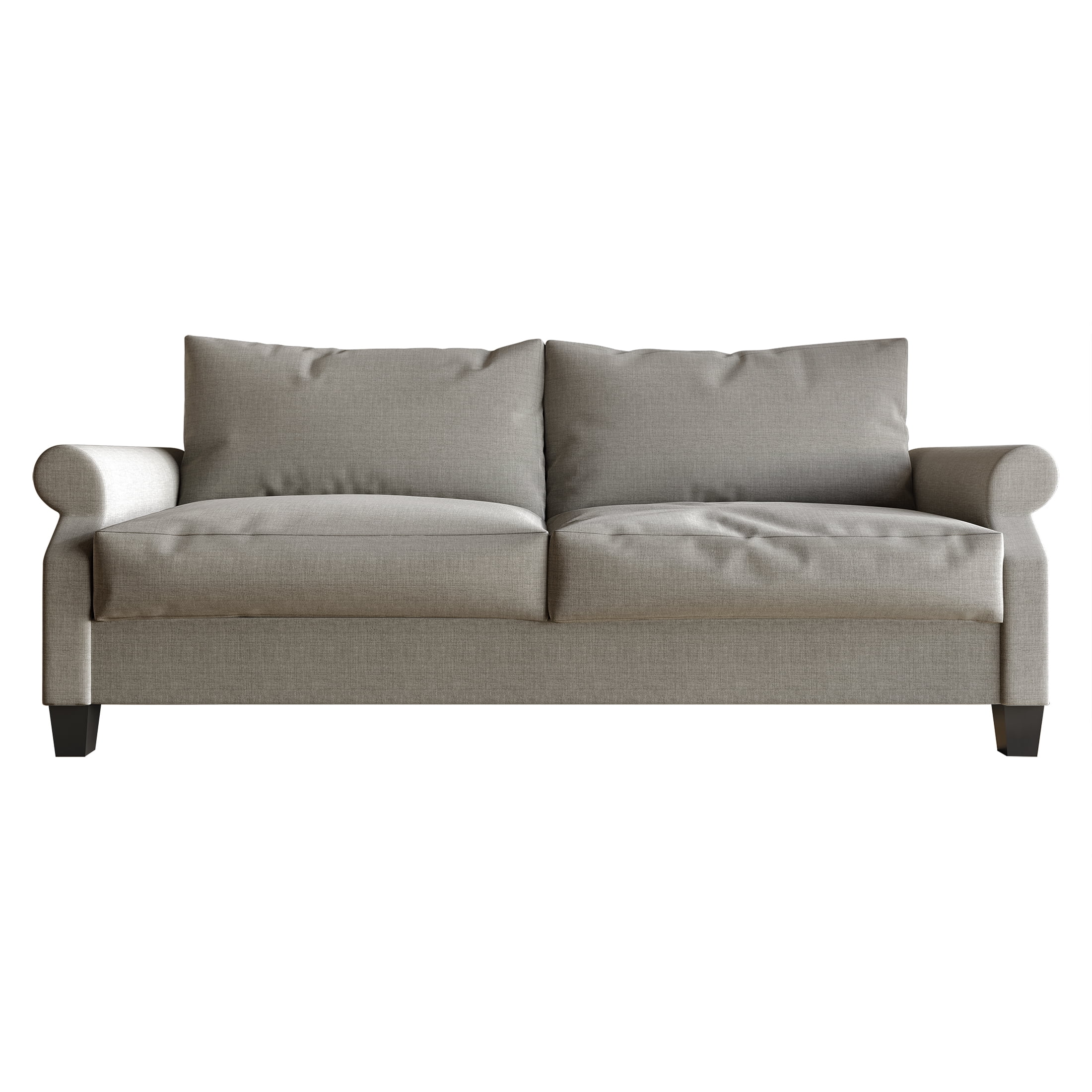 Castle Place Linen Upholstered Sofa, Grey