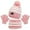 A-Pink111, variant on Bibifish Kids Hat Gloves Scarf Sets 3 Pc Casual Striped Pattern Knit Beanies Hat Gloves And Neck Warmer Comfy Hat Gloves Scarf Sets