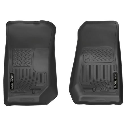 Husky Liners 18021 Weatherbeater Floor Mats Fit 2007-2013 Jeep Wrangler JK Front Row Liners 2pc Black