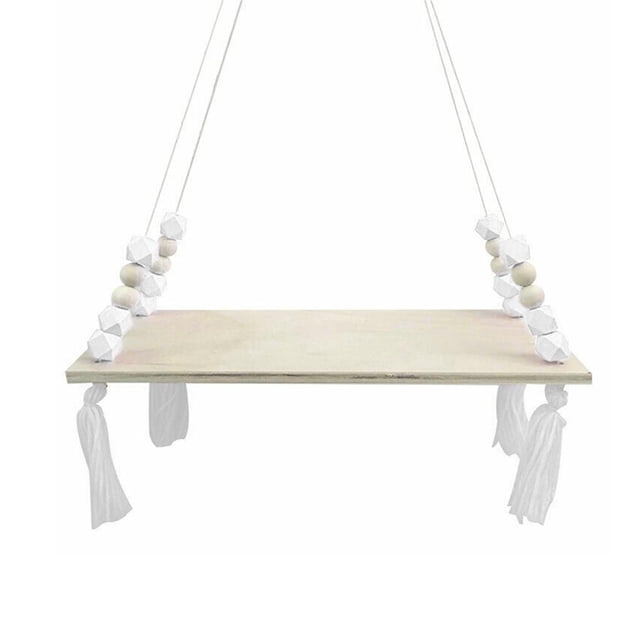 Estante De Madera Maciza Para Decoración Del Hogar, Soporte De Cuerda Para Colgar En La Pared, Decoración Para Habitación De Bebés Y Niños, Producto Básico Guardurnaity HA024150-02