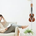 thumbnail image 5 of WHAMVOX Macrame Ukulele Hanger Cotton Rope Macrame Wall Mount Hanger Guitar Holder, 5 of 8