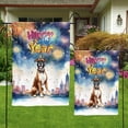 thumbnail image 4 of Happy New Year with Boxer Fireworks Holiday Xmas Winter 2025 Garden Flag 12x18in Double Sided Boxers Dog Lover Gifts Idea Outdoor Decor - 00025, 4 of 5