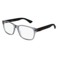 thumbnail image 6 of GUCCI GG0011O 007 Rectangular Square Grey Demo Lens 55 mm Men's Eyeglasses, 6 of 6