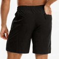 thumbnail image 5 of LILIYA Men's Athletic Running Shorts Gym Workout Lightweight Quick Dry Short Sports Basketball Tennis Drawstring Mesh Shorts with Zipper Pockets, 5 of 5