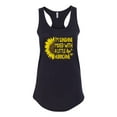 thumbnail image 2 of Wild Bobby, I'm Sunshine Mixed With A Little Hurricane , Inspirational/Christian, Women Racerback Tank Top, Black, Small, 2 of 5