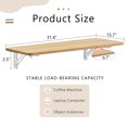 thumbnail image 5 of Furvclv Laundry Room Folding Table, Wall Mounted Folding Table For Small Spaces, Fold Down Desk Workbench, Drop Leaf Table For Home Office, Garage, Shed, Laundry Room, 5 of 9