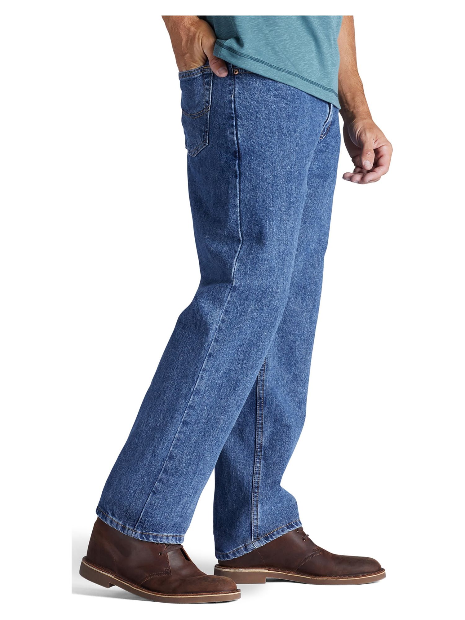 Lee Men's Relaxed Fit Straight Leg Jeans, Black photo 3