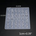 thumbnail image 6 of Digital Letter Mold Silicone Mold DIY Epoxy Resin Cement Plaster Mould Decor, 6 of 6