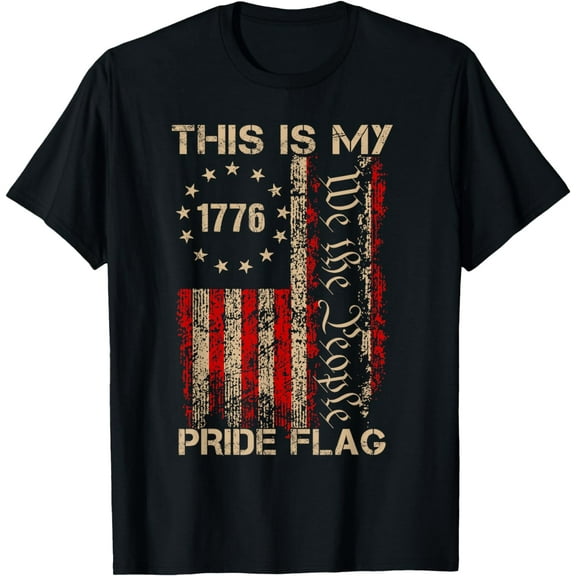 This Is My Pride Flag USA American 4th of July Patriotic T-Shirt mens t shirt,black,women,funny,misfits,men,journey,t-shirt