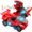 Red, variant on DEBGFS Toys for 3-6 Year Old Boys Transforming Car Toys with LED Light and Music Dinosaur Toy Birthday Gifts for 4 5 6 7 Year Old Boy (Green),Red