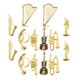 thumbnail image 5 of ColoMX 14 Uds Mini instrumento Musical de plástico modelo decoraciones musicales instrumento ornamento recuerdo de fiesta, 5 of 7