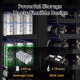 thumbnail image 2 of TITTLA 24 Inch Wine and Beverage Refrigerators Cooler,18-Wine Bottles and 57 Cans,Dual Zone,Under Counter,Black, 2 of 9