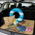 thumbnail image 2 of Jeiento Cowboy Highland Cow Cactus Car Trunk Mat 29"x39", Scratch Resistant Washable Rear Cargo Liner Western Car Accessory, 2 of 7