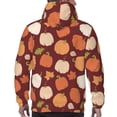 thumbnail image 7 of Haiem Happy Thanksgiving Day Patterned Men's Hoodie with Kangaroo Pocket - Ideal Pullover Sweatshirt for Daily Wear, Travel, and Home-Small, 7 of 7