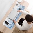 thumbnail image 3 of Long Mouse Pads for Desk,Blue Ethnic Floral Border Pattern Desk Mats on Top Of Desks, Desk Mouse Pad Extra Large with 3mm Non-Slip Base and Stitched Edge for Gaming,Office,Work,Home 31.5"x11.8", 3 of 6