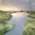 thumbnail image 3 of Kimberly, Allen 15x15 Black Modern Framed Museum Art Print Titled - Dusk of the River, 3 of 5