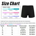thumbnail image 5 of JanJean Girls Volleyball Shorts Junior Spandex Gymnastics Bike Shorts Cycling Safe Active Shorts White 6, 5 of 5