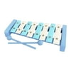Wooden Glockenspiel Xylophone Preschool Learning Toys Toddlers Holiday Gifts Blue