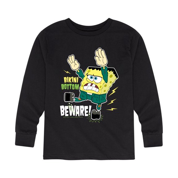 SpongeBob SquarePants - Bikini Bottom Beware - Toddler And Youth Long Sleeve Graphic T-Shirt