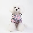 thumbnail image 5 of Disfraz de perro mascota impermeable con capucha de cuatro patas impermeable para cachorros y gatos - ajustable, rosa, rosa mediano XL, 5 of 5