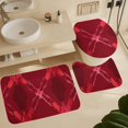 CLXMCS Artistic Framboise TieDye 1630 Bathroom Shower Curtain Set