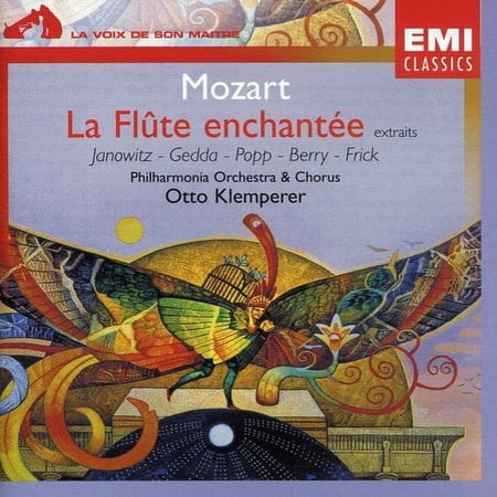 MOZART: THE MAGIC FLUTE [JANOWITZ/GEDDA/BERRY/POPP/FIRCK/SCHARZKOPF/KLEMPERER] [CD] [1 DISC]