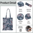 thumbnail image 3 of Classic Paisley Reusable Shopping Bag - Eco-Friendly Foldable Tote with Large Capacity (16x15), 3 of 6
