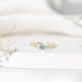 thumbnail image 4 of Rosec Jewels Lab Grown Diamond Engagement Ring with Side Stones - EF-VS Grade Certified, 10K Yellow Gold, US 5.50, 4 of 8