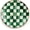 Emerald Check, variant on Enamel Dinner Plate, Decorative Dinnerware Plate, 10 Inches, Set of 1, -and-White Rosy Check