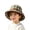 Coffee, variant on Kid Lorna Murray Hat, Reversible Straw Pleated Sun Hat, Wide Brim Foldable Casual Outdoor Beach Sun Hat for Summer