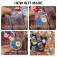 thumbnail image 5 of 20Pc Large Transparent Bookmark Set with Adhesive Backing, Diy Flower Page Clips for Journaling, Scrapbooking, And Gifts, Glass-Like Wishing Bottle Sticker Decorations Eactix, 5 of 9