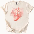 thumbnail image 1 of ALVORD Chemise Illustration de Cœur Humain Anatomique T-Shirt Graphique de Science Médicale Unisexe P-5TG, 1 of 3
