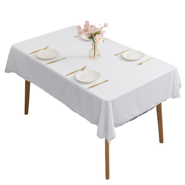 Table Cloth Exquisite Anti-fade Anti-slip Colorful Decorative Dining Room Sequin Table Cover Party Supplies for Gift