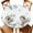 White, variant on Round Fitted Tablecloths with Elastic Edge Winter Christmas Owl Waterproof Table Cover for Kitchen Dining Party Decor,55" - 60"