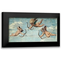 Raffaello 14x9 Black Modern Framed Museum Art Print Titled - Trionfo di Galatea
