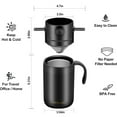 thumbnail image 3 of Transportable Backpacking Coffee Maker Set With Collapsing Filter And Insulated Cup For Outdoor Travel Backpacking, 3 of 9