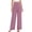 Pink, variant on Sexlip Women's Straight Leg Pants Spring Fall straight fit elastic waist solid color with pockets versatile Green XXL