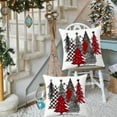 thumbnail image 6 of Christmas Pillow Covers 20x20 Inch Set of 2 Christmas Tree Decorative Throw Pillow Covers Winter Christmas Cushion Cases Decor for Home Couch Sofa, 6 of 6