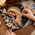 thumbnail image 4 of Virgin Mary Pearl Painting Kit for Adults, DIY 3D Bead Art Craft Set with Full Tools, Handmade Wall Decor Project for Craft Fans, Home Leisure & Interior Decoration，8x8Inch, 4 of 7
