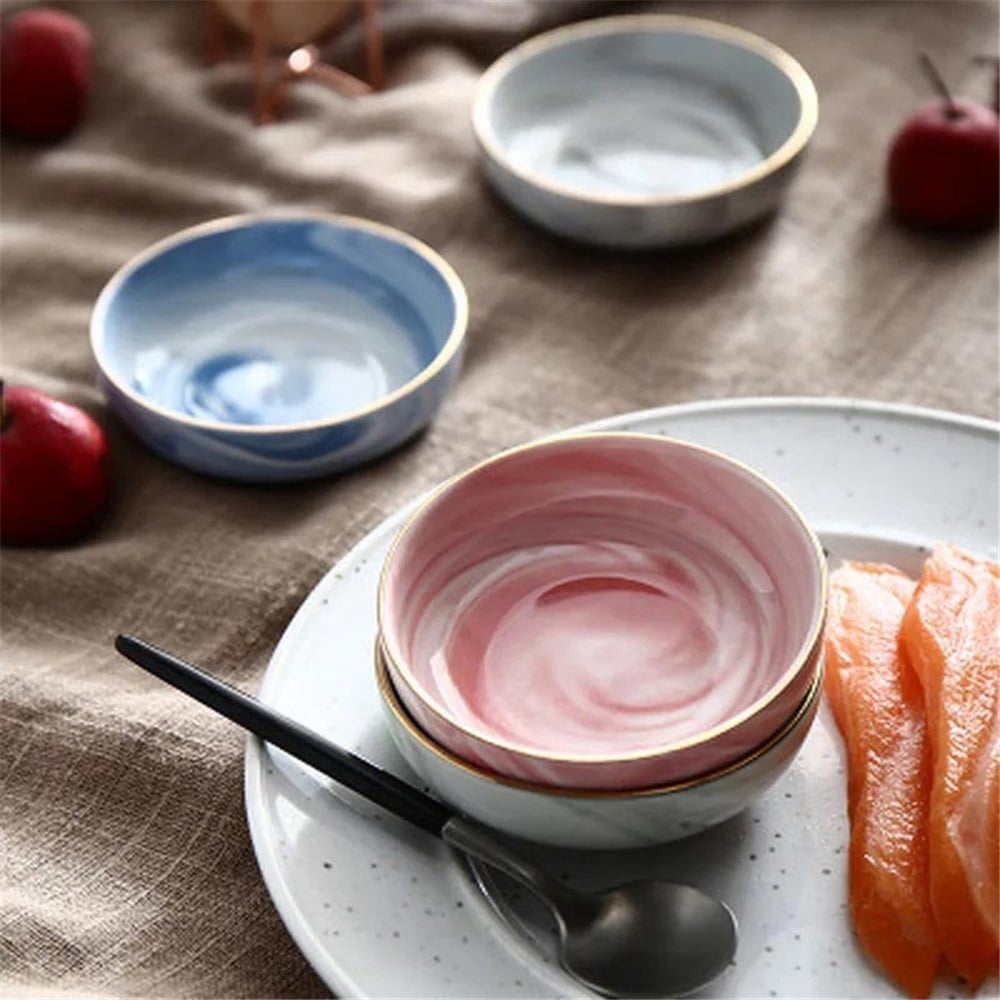 Ceramic Soy Sauce Dish for Dips Snack Dessert Soy Side Dishes Sushi Sdauce Dish