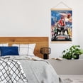 thumbnail image 7 of Power Rangers Wooden Shaft Hanging Poster Home Decor Poster Wall Art Painting For Living Room Bedroom 20"X30", 7 of 7