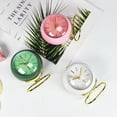 thumbnail image 4 of Reloj de escritorio Wosthever acero dorado alarma luminosa mesita de noche Verde oscuro, 4 of 6