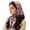 AB233 Pink, variant on Tisuna Headbands For Women, Lightweight Large Square Silk Scarf Polka Dot Print Hair Bandana For Outdoor Street