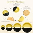 thumbnail image 6 of Tortilla Sealer with Detachable Molds (6", 8", 10") | 3-in-1 Crimper for Homemade Quesadillas, Tacos, Calzones and Burritos– Dishwasher Safe, BPA-Free Kitchen Tool, 6 of 8