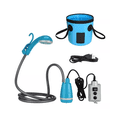 thumbnail image 1 of Ducha Portátil Eléctrica Exterior Con Bomba De Agua Azul, 1 of 3