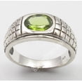 thumbnail image 2 of .925 Pure Silver Cut Peridot Cast Extra Ordinary Ring Size 8.5 Handwork, 2 of 3