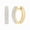 Yellow Gold Vermeil Plated Silver, variant on Sterling Silver Diamond Hoop Earring 1/20 Ct, 925 . Dimand Hoop Earrings for Women, Silver Hoop Earrings