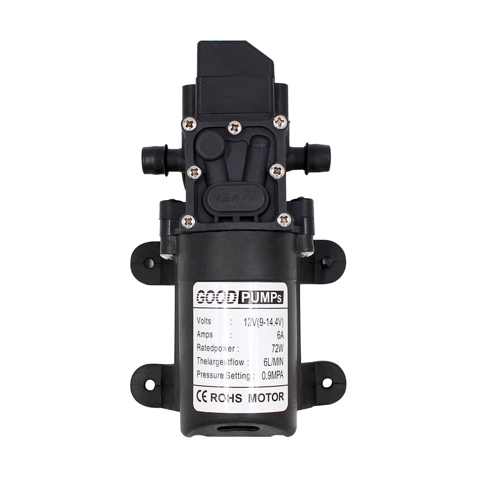 Nitouy DC12V 6A 72W 6L/min Micro Electric Diaphragm Water Pump High