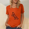 thumbnail image 2 of Blusa informal con estampado de cuello redondo y manga corta a la moda de verano para adultos Pompotops  hfajkhk137527, 2 of 5